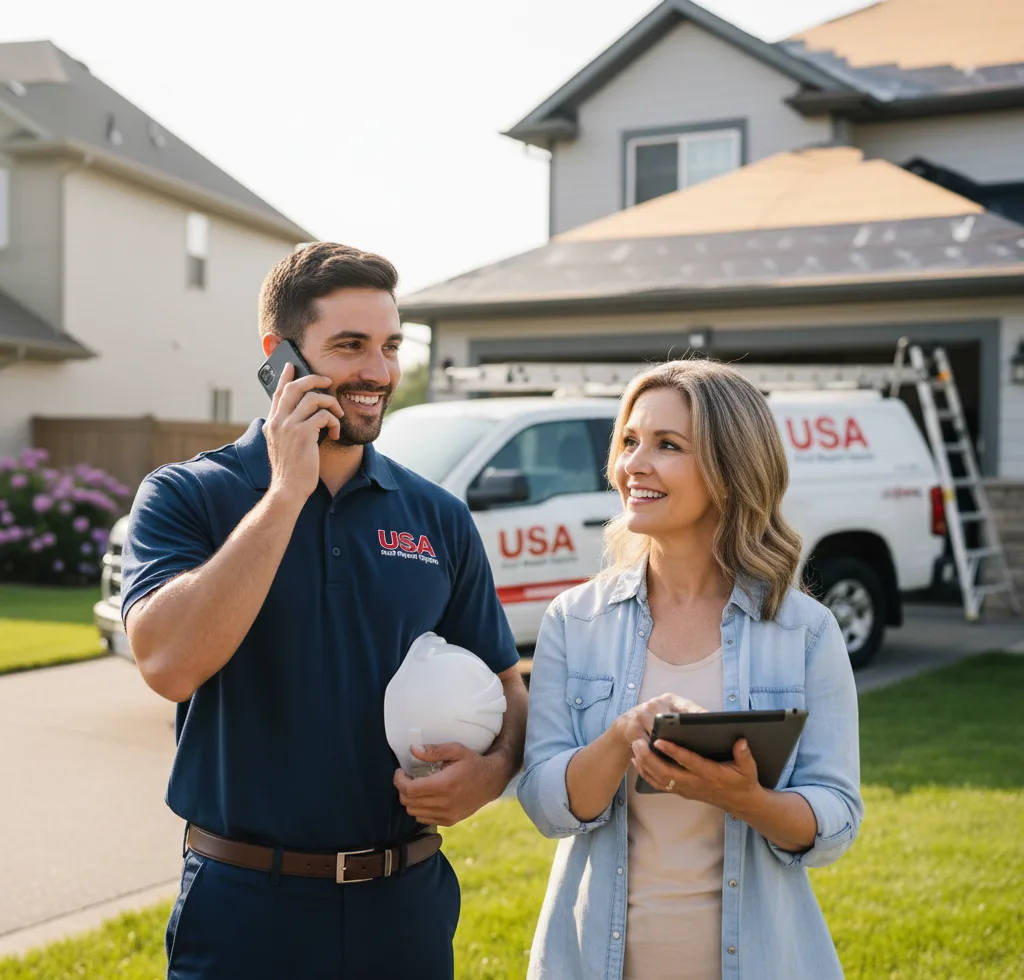 USA Roof Repair Experts customer support in Jessup